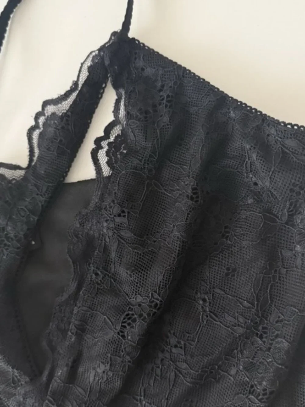 I Am Gia Black Lace Crop Top Womens XS Fairy Grunge Clubwear Whimsigoth Party - Picture 4 of 12